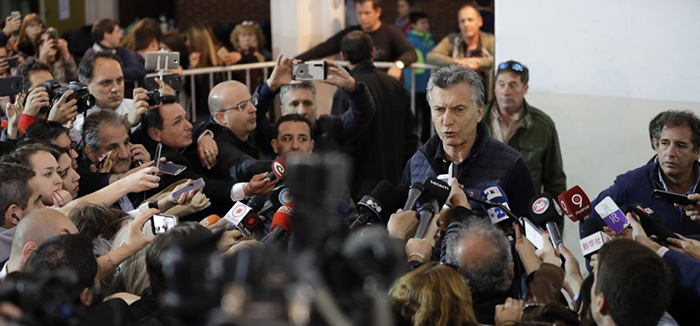 El día de la elección, Macri evita dar declaraciones ante los medios sobre la desaparición forzada de Santiago Maldonado